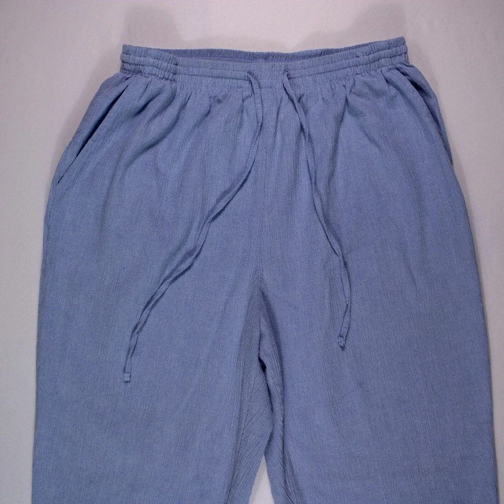 Alfred Dunner Pants Womens Size 12 Blue Pull‎ On Pants  - (26.5 x 26)